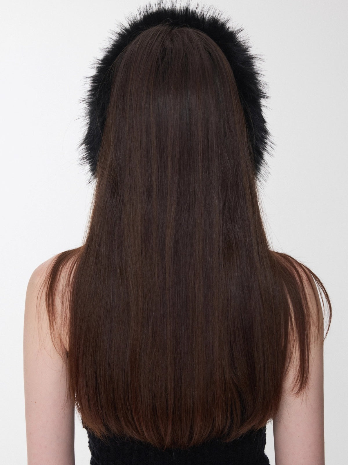 Reversible Faux Fur Pom-Pom Ear Muff Collar