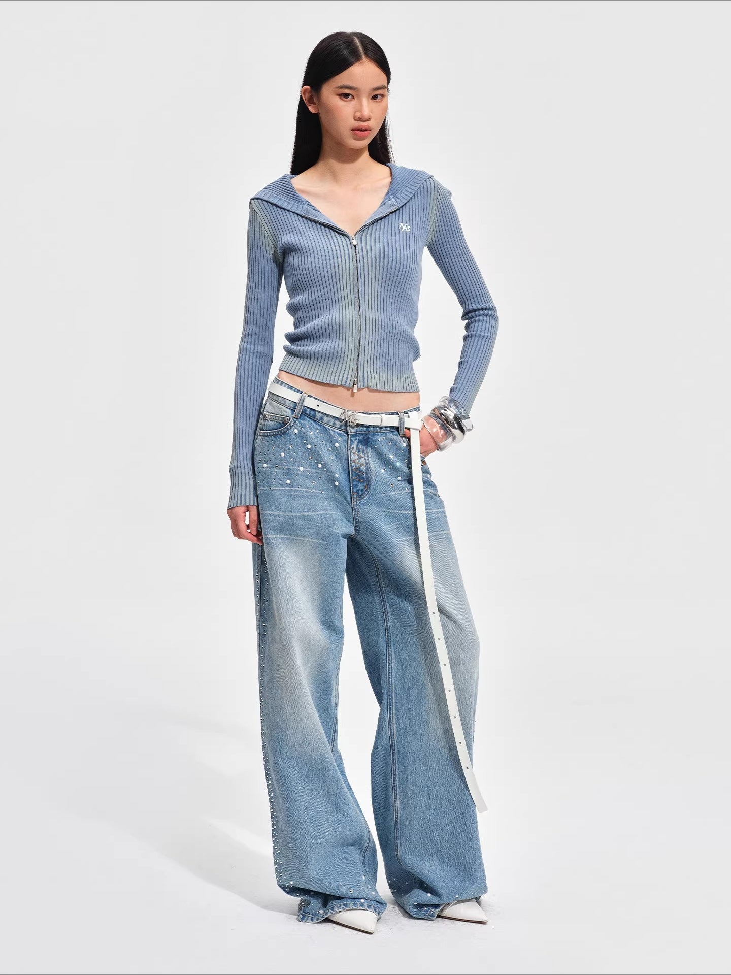 Slim-Fit Cotton Hooded Knit Cardigan