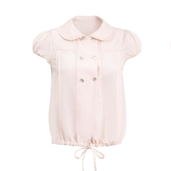 Ivory Letter Vintage Slim Shirt