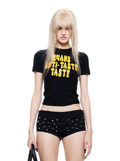 Graphic Waist-Adjustable Slim Fit T-Shirt