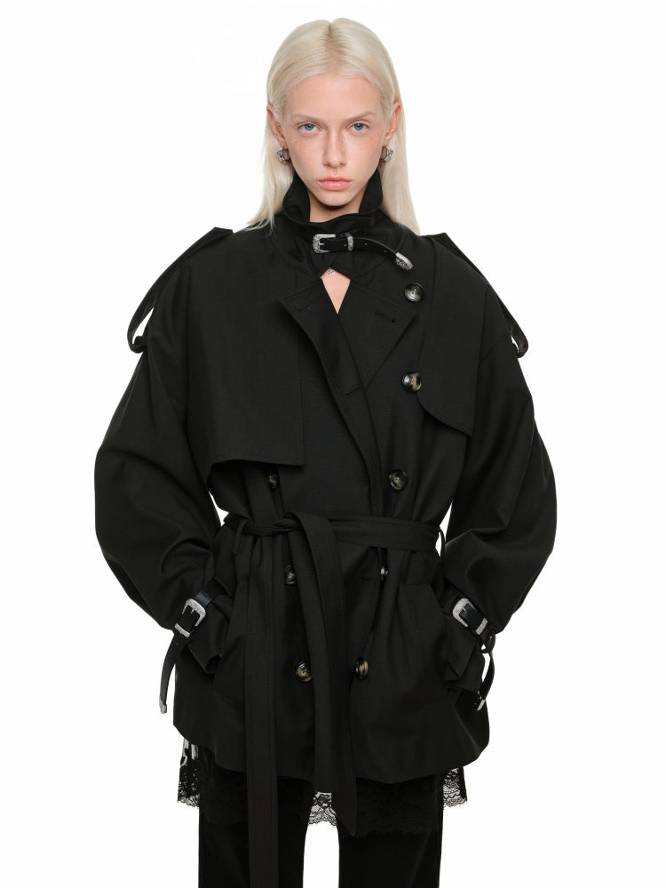 1JINN STUDIO Mid-Length Trench Coat – view 8