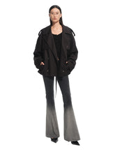 Draped Shoulder Oversize Trench Coat - CHINASQUAD