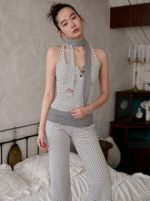 Polka Dot Stripe Double-sided Scarf - CHINASQUAD