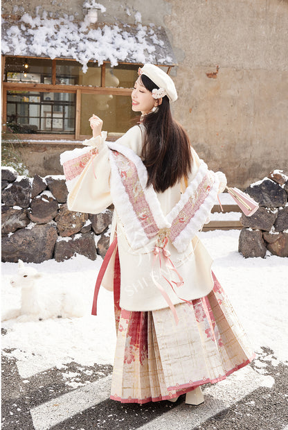 &quot;花墙灯会&quot;Ming-dynasty Hanfu Set - CHINASQUAD