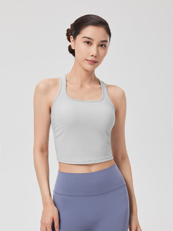 Yoga Tank with Integrated Cups