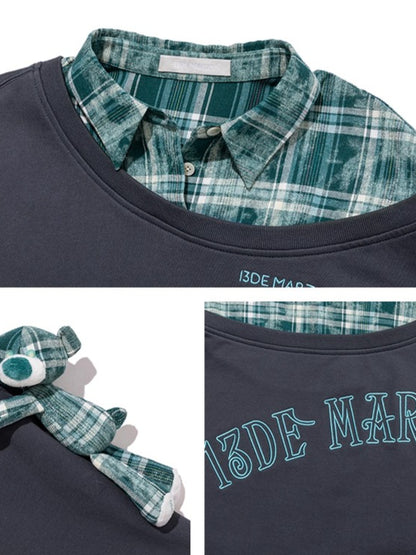 Asymmetric Layered Sweatshirt