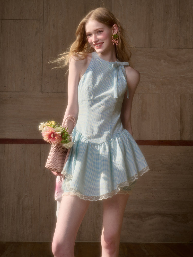 Summer Cool Sea Salt Blue Dress - CHINASQUAD