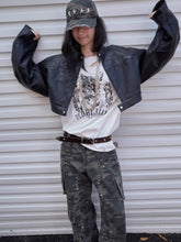 Vintage Cat & Dog Print Distressed Long-Sleeve Tee - CHINASQUAD