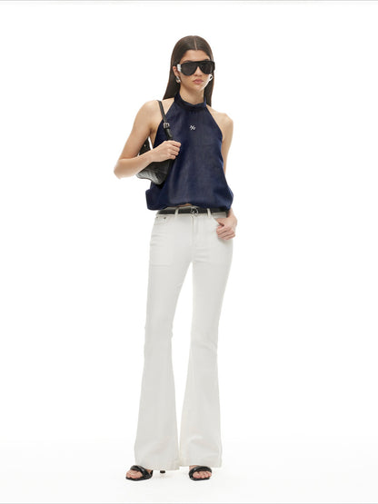 Bubble Silhouette Lyocell Denim Camisole