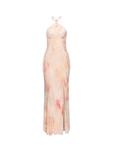 Alina Halter Neck Backless Floral Print Dress - CHINASQUAD