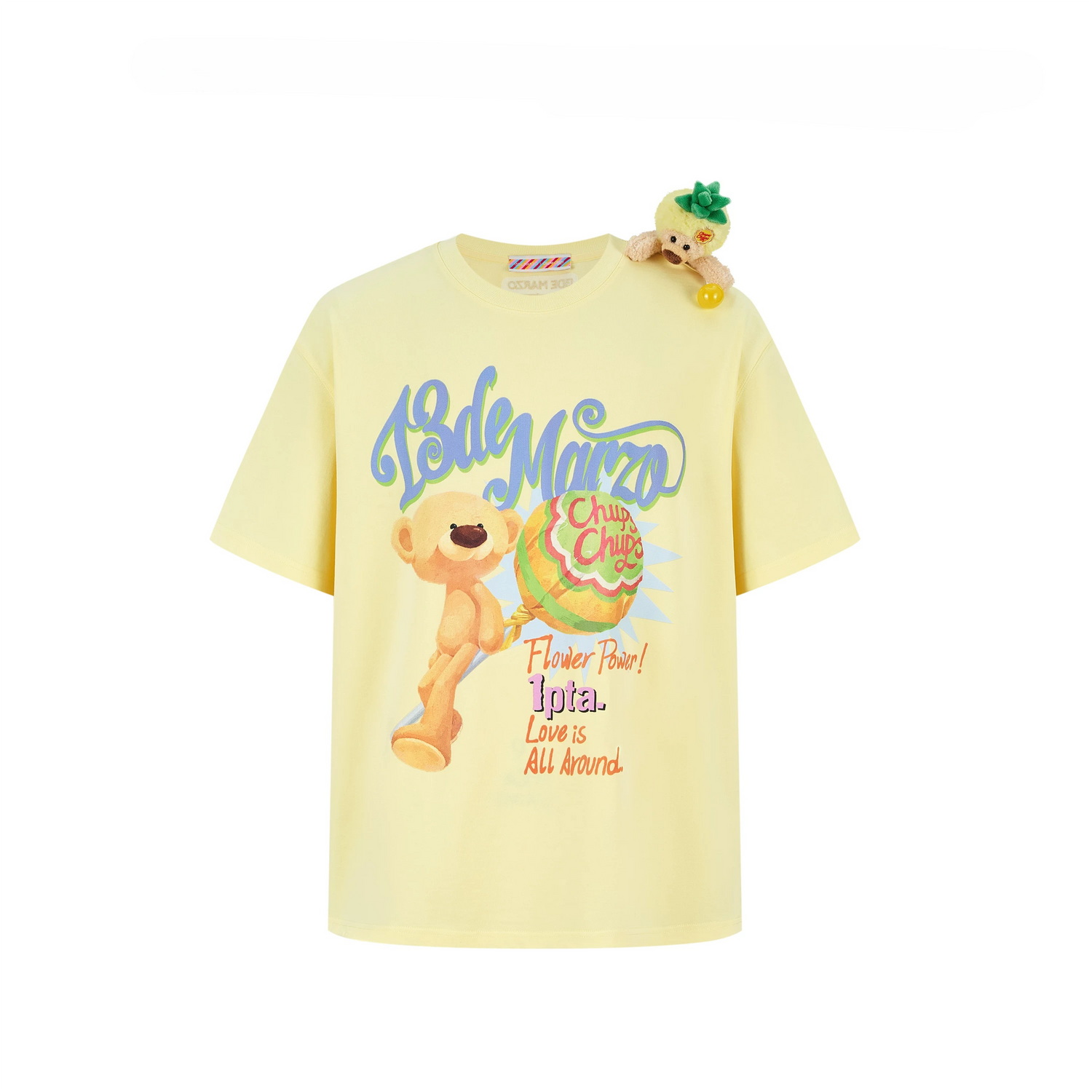 Bear Graphic Lollipop Oversized T-shirt