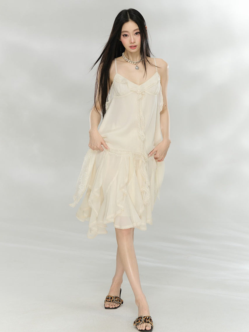 Chiffon Camisole and Skirt Two-Piece Set