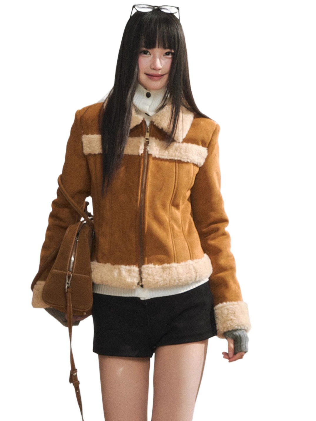 Black High-Waist Bodycon Mini Shorts