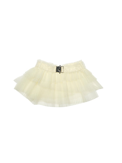 Layered Tulle Mini Skirt