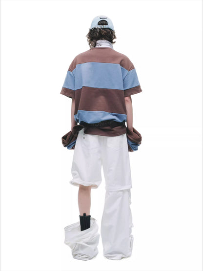 Detachable Patchwork Oversized T-Shirt