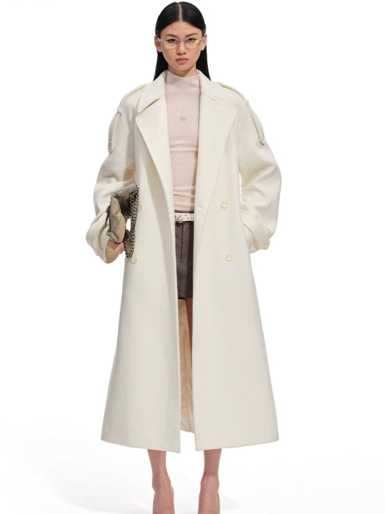 Arctic Muse Wool-Blend Coat