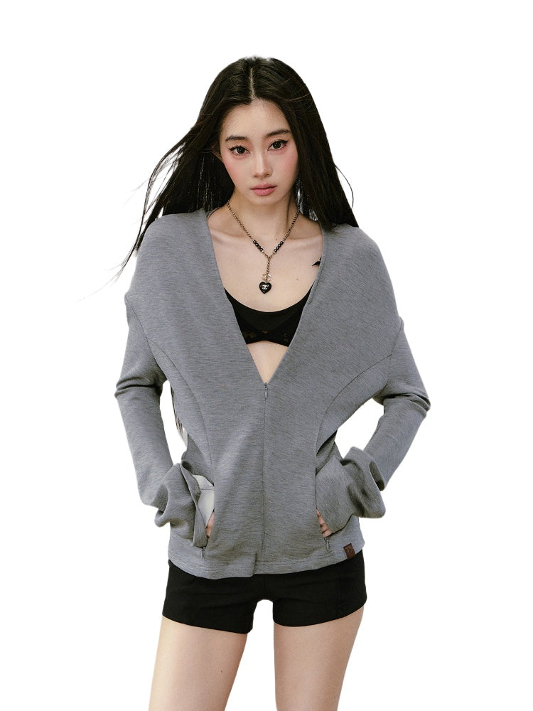 Flared Sleeve Waist-cinched Hooded Jacket - CHINASQUAD