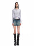 Rosemary Wool Spliced Knit Cardigan - CHINASQUAD