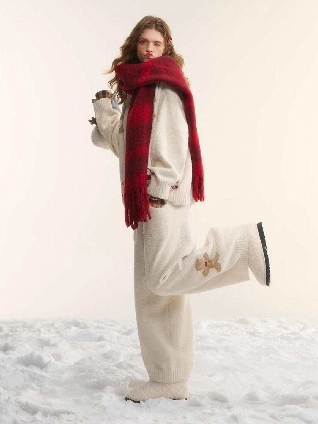 Gingerbread Knit Lounge Sweater &amp; Pants Set
