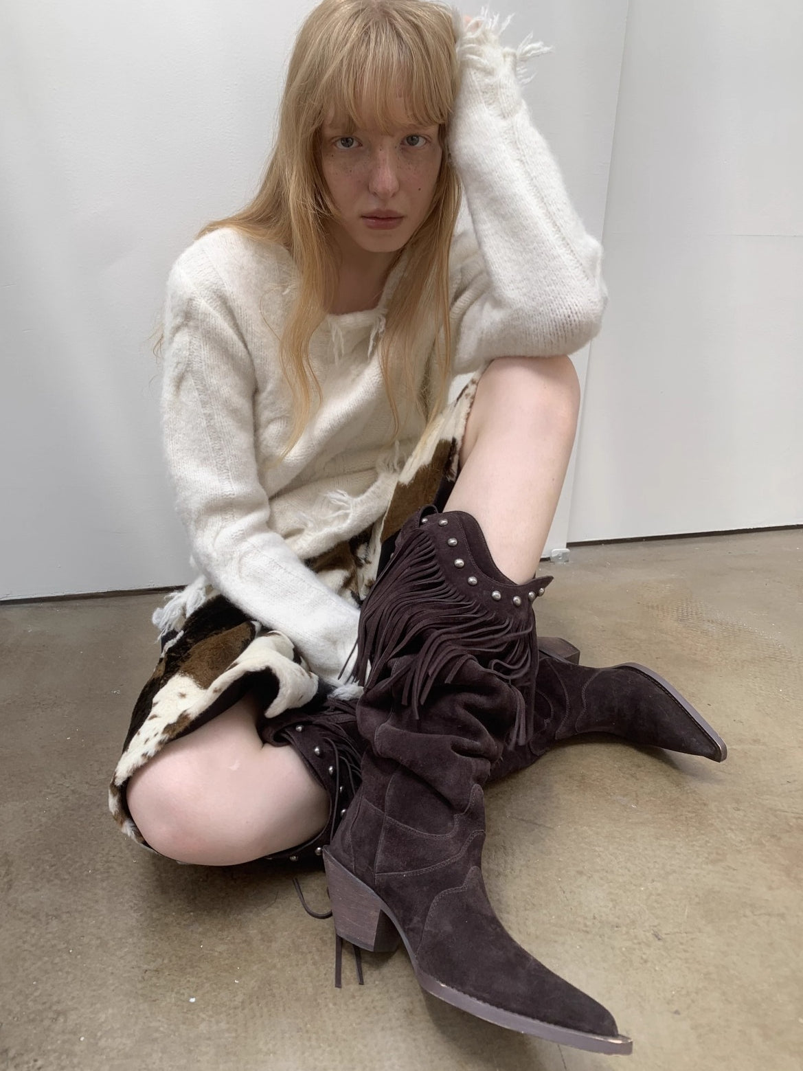 Wool-Blend Textured Oversize Sweater