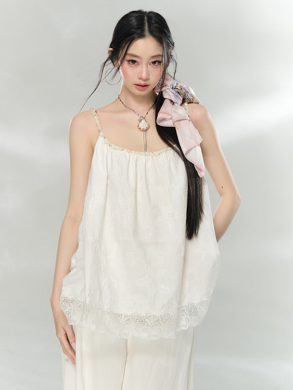Starfish Embellished Relaxed Camisole