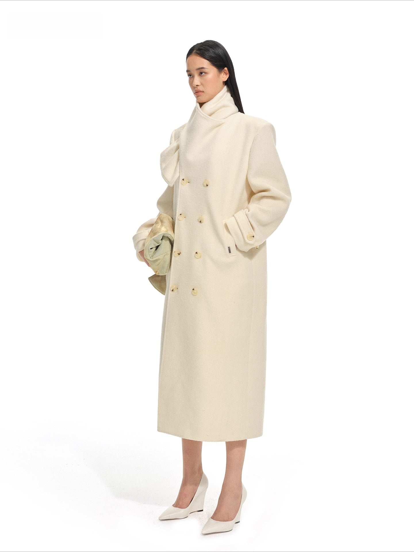 Vellia Shawl Wool-Alpaca Coat