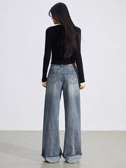 Contrast Layered Knit Slim Base Layer