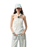 High-Elastic V-Neck Knotted Acetate Camisole - CHINASQUAD