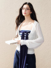 Striped Corset Tube Top & Sheer Pullpver Set - CHINASQUAD