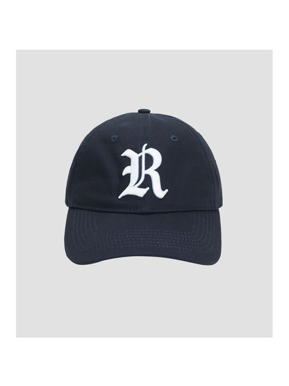 Retro R Embroidered Curved Brim Baseball Cap