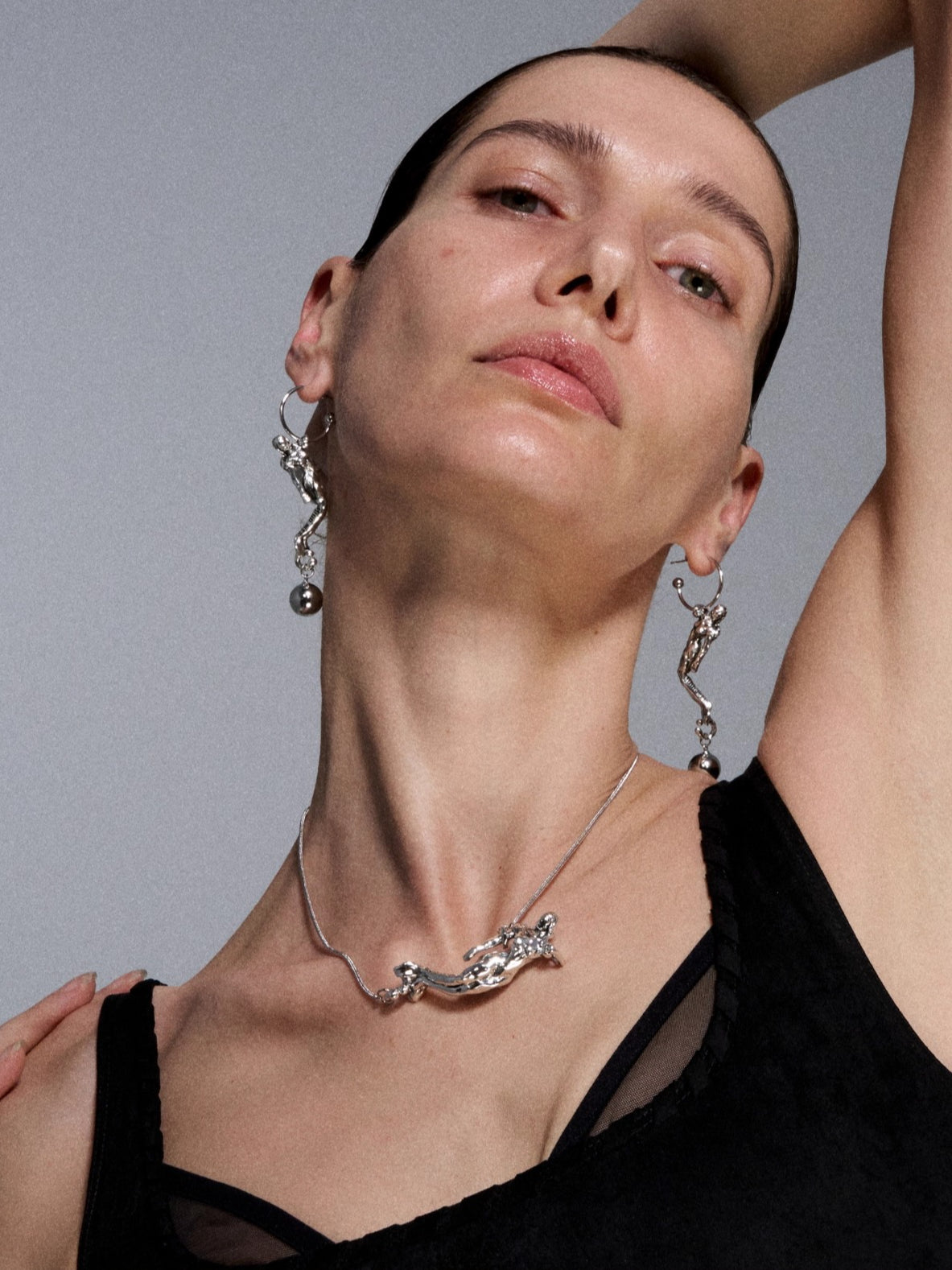 Silver Serpent Reshaped Romance Vintage Chain Necklace