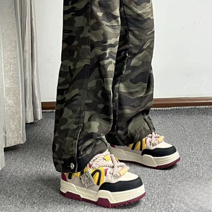 Turmeric Purple Chunky Casual Sneakers