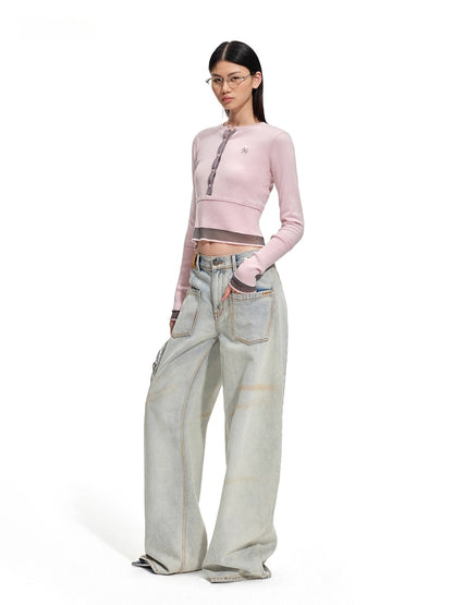 Norman Wool-Blend Layered Knit T-Shirts