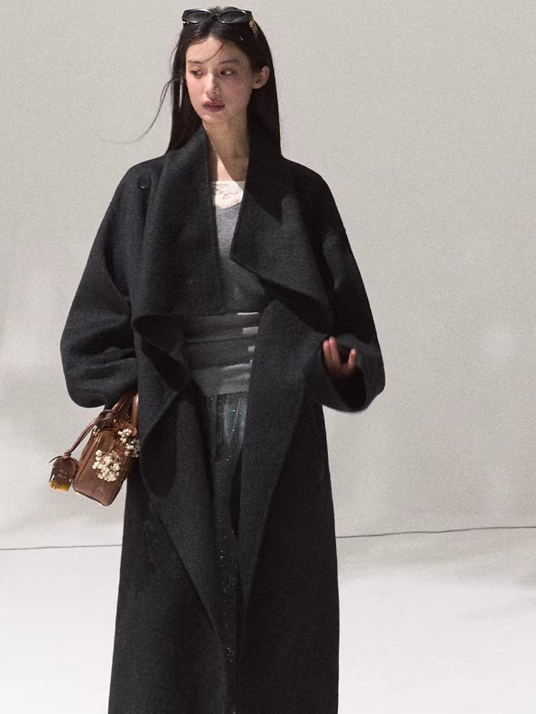 Tailored Pure Wool Long Coat