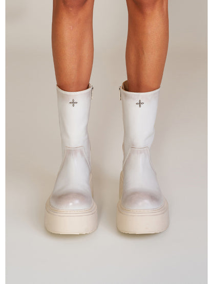 Compass Mode Leather Riding Boots Snow Mountain - CHINASQUAD