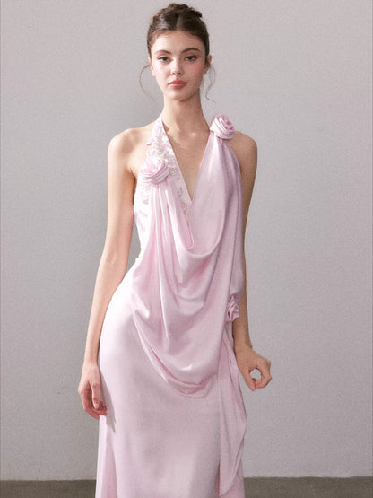 Tyndall Muse Satin Glow Maxi Dress