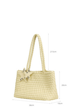 Woven East-West Tote Shoulder Bag ECODAY