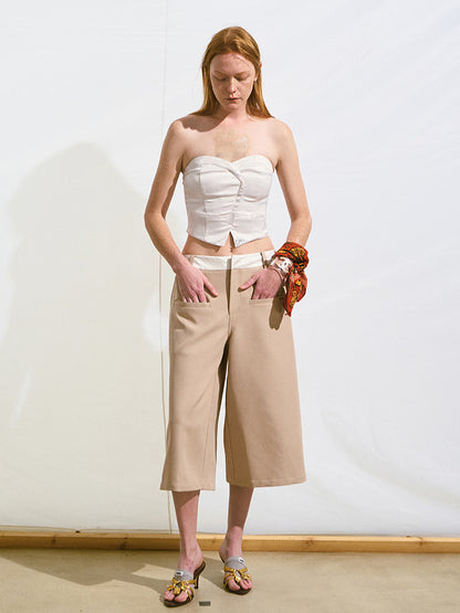 One-Strap Slim Fit Bustier Cami
