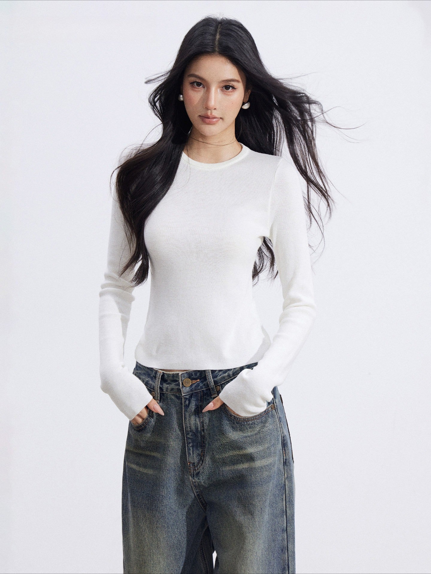 Knit Camisole and Inner Top Two-Piece Set