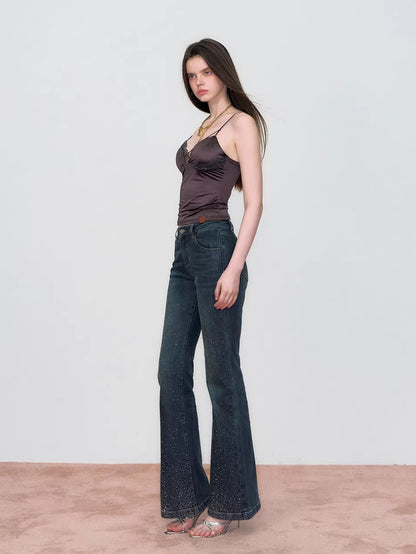 Lace-Trim Satin Camisole