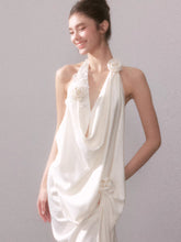 Ouro Shiny Satin Long Dress - CHINASQUAD