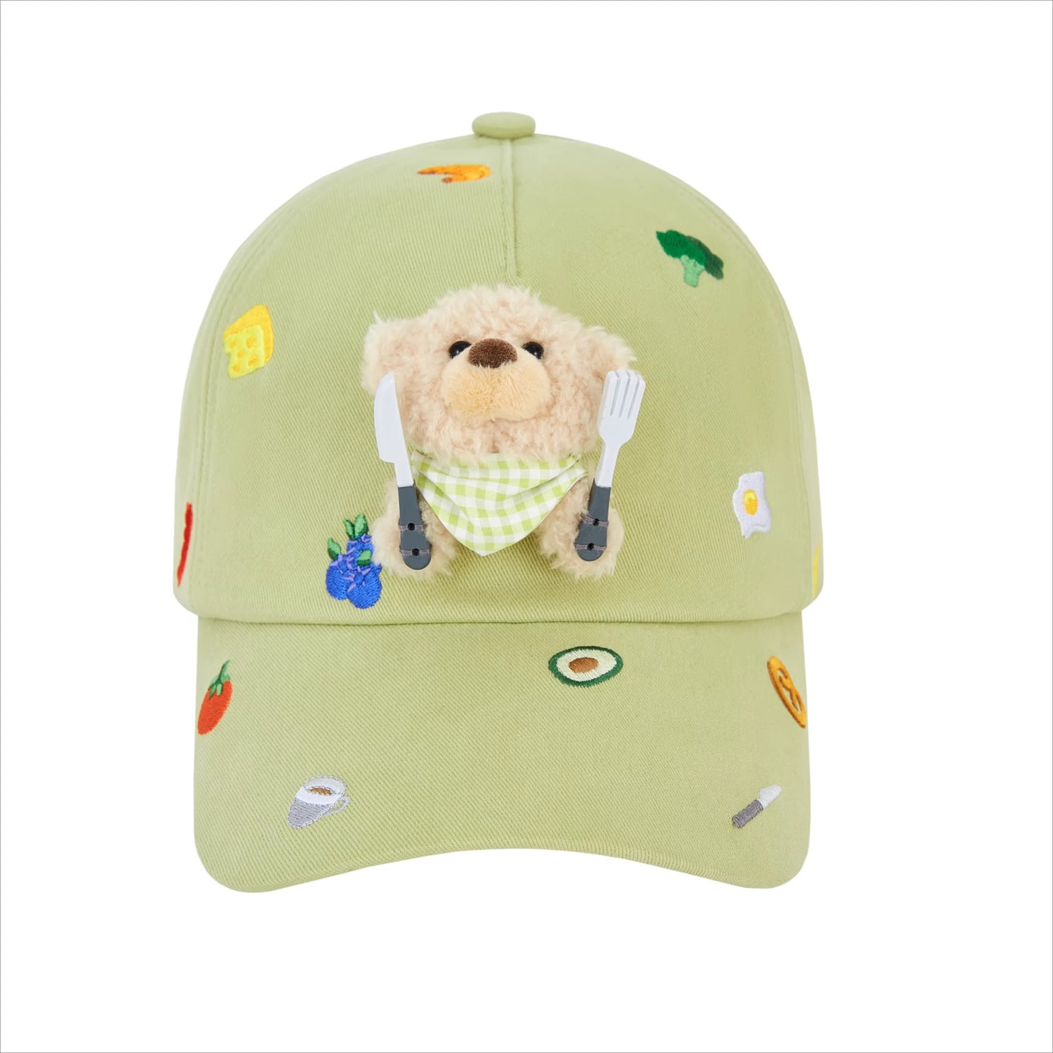 Breakfast Embroidery Baseball Cap