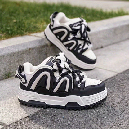 Black Panda Low-Top Casual Sneakers