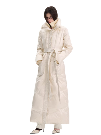 White Duck Down Puffer Coat
