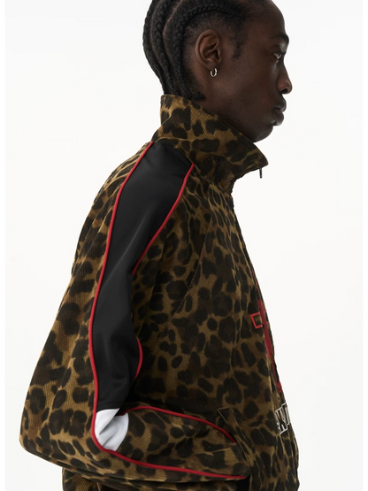Vintage Leopard Print Sport Jacket