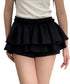 Black and White 3D A-Line Skirt - CHINASQUAD
