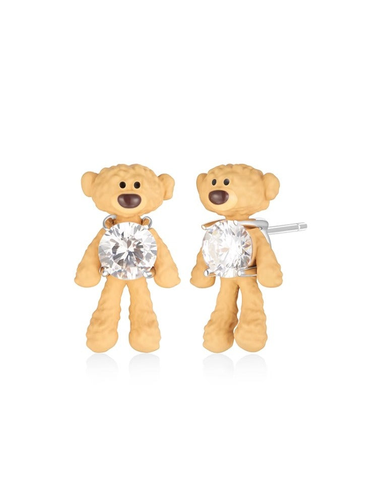 Zircon Mini Bear Ear Stud