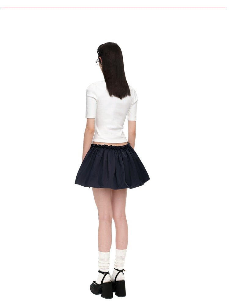 Raglan-Sleeve Cotton Crewneck T-Shirt