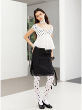 Waistband Spliced Lace Slit Suit Midi Skirt - CHINASQUAD