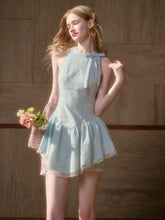 Summer Cool Sea Salt Blue Dress - CHINASQUAD